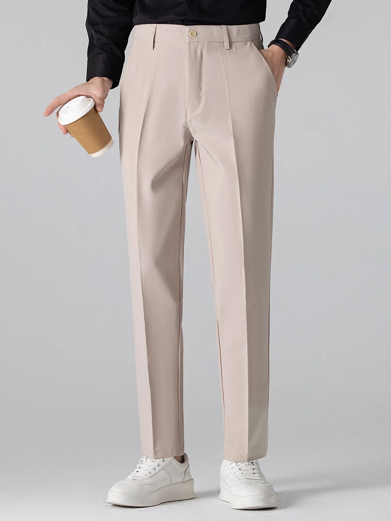 Valerio | Polo jacquard y pantalón tapered