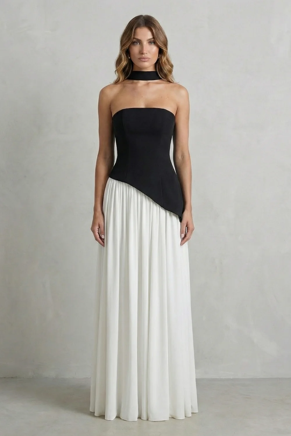 Alessia | Vestido maxi esculpido