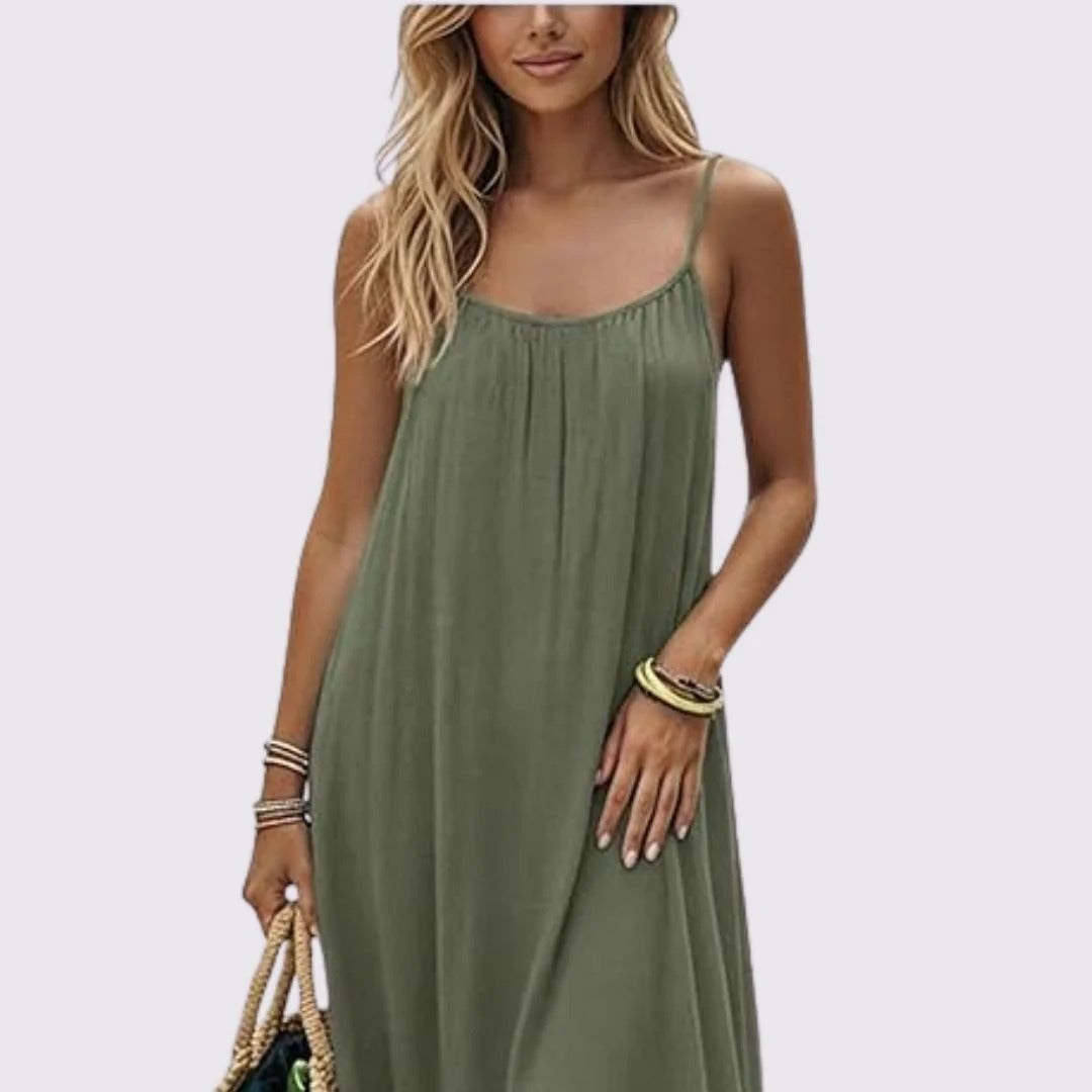 Celine | Vestido largo espalda abierta