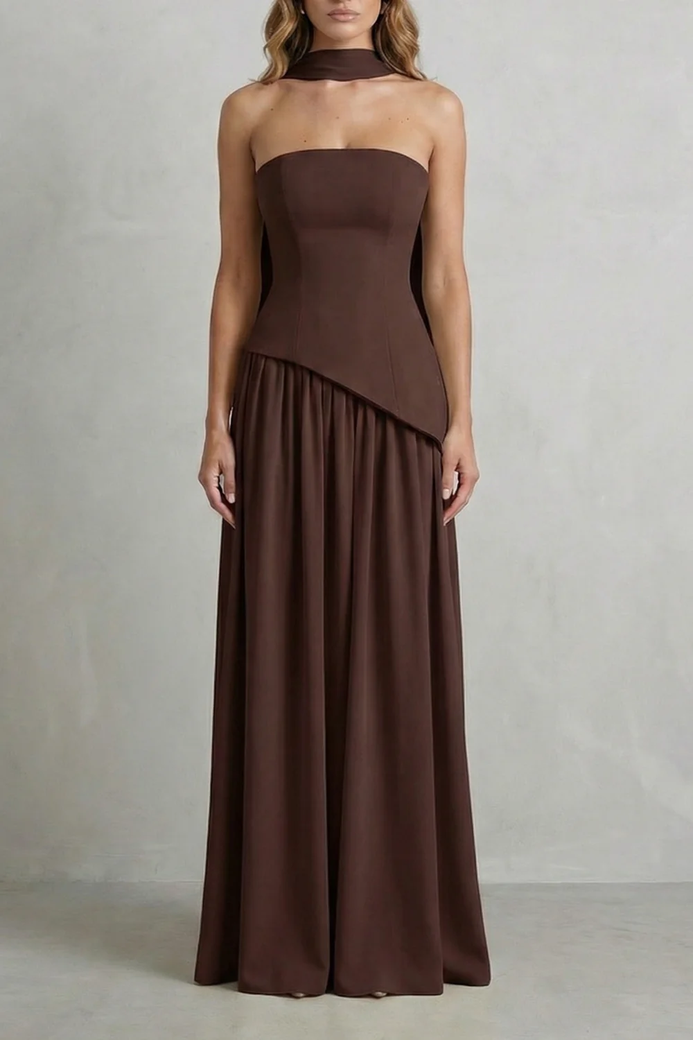 Alessia | Vestido maxi esculpido