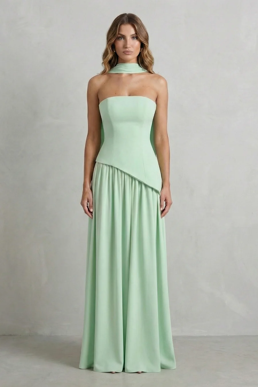 Alessia | Vestido maxi esculpido