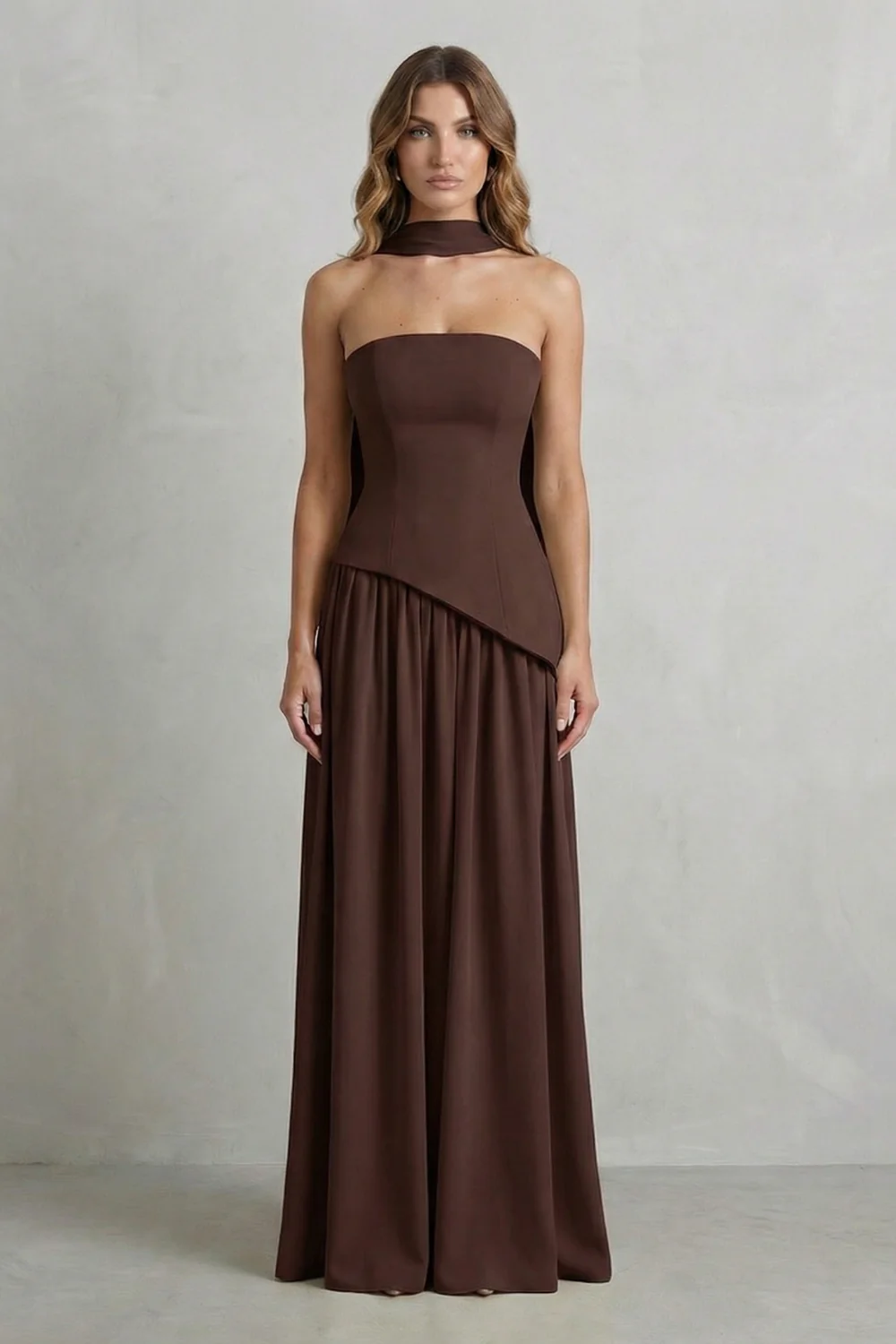 Alessia | Vestido maxi esculpido
