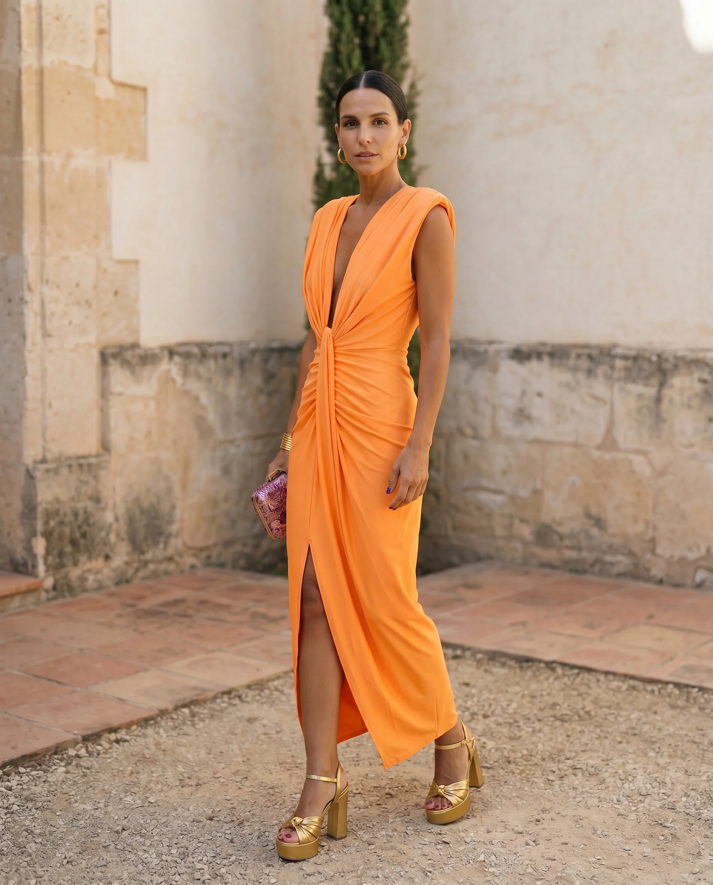 Selena | Vestido drapeado