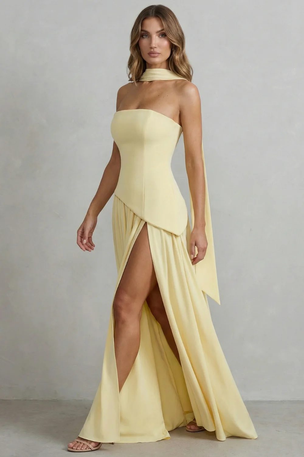 Alessia | Vestido maxi esculpido