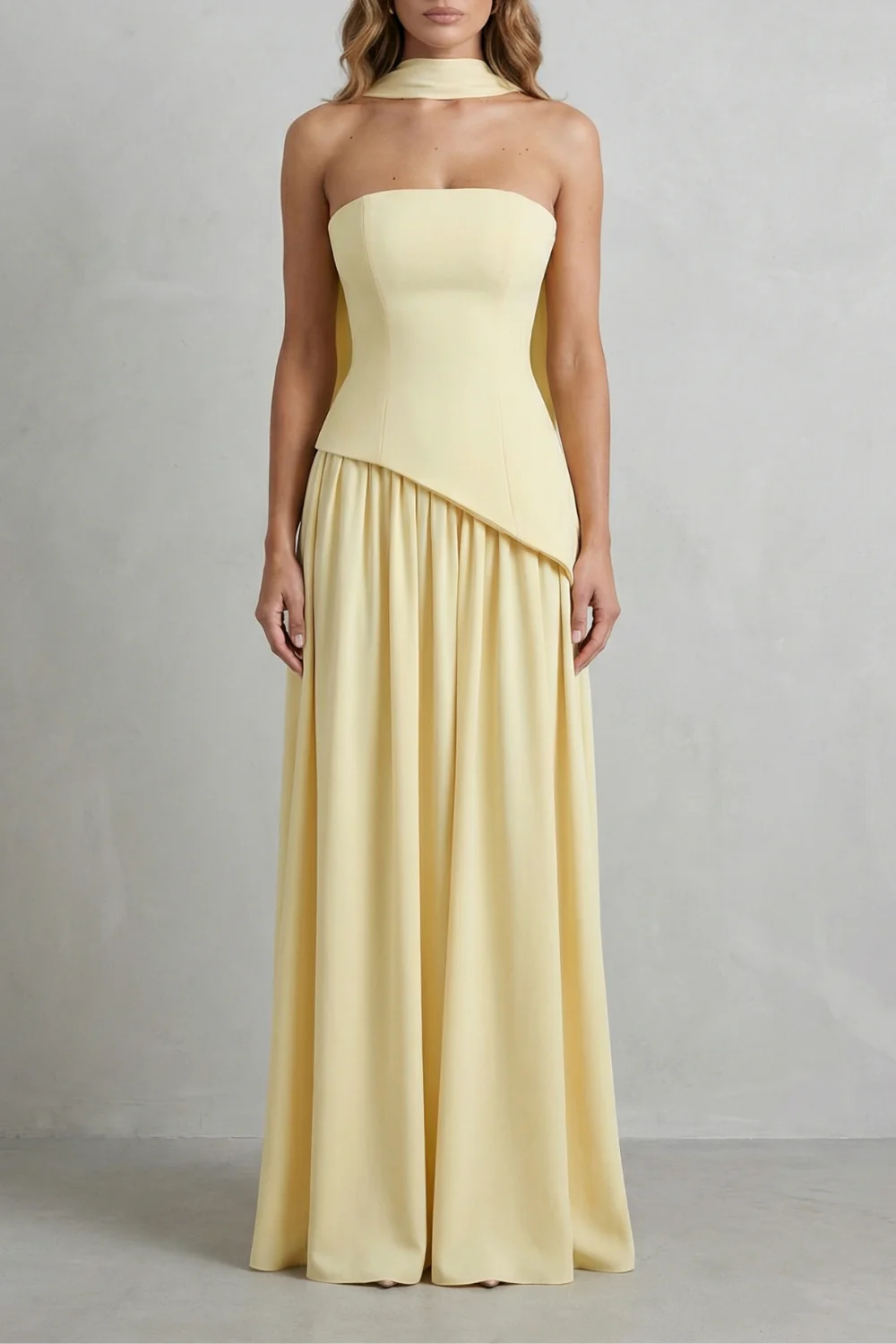 Alessia | Vestido maxi esculpido