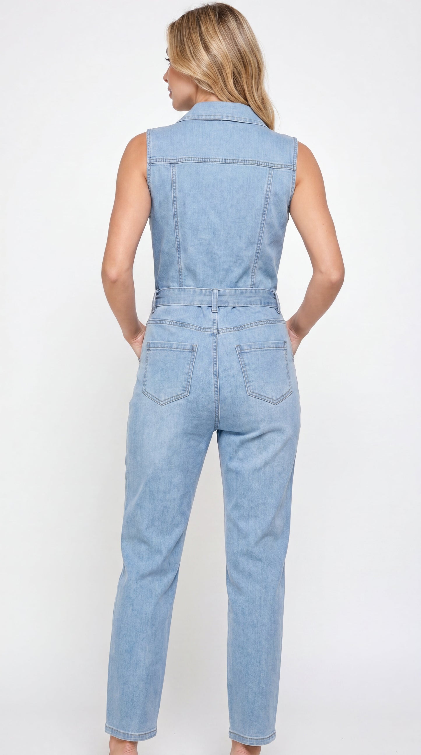 Mono Linda | denim con cinturón